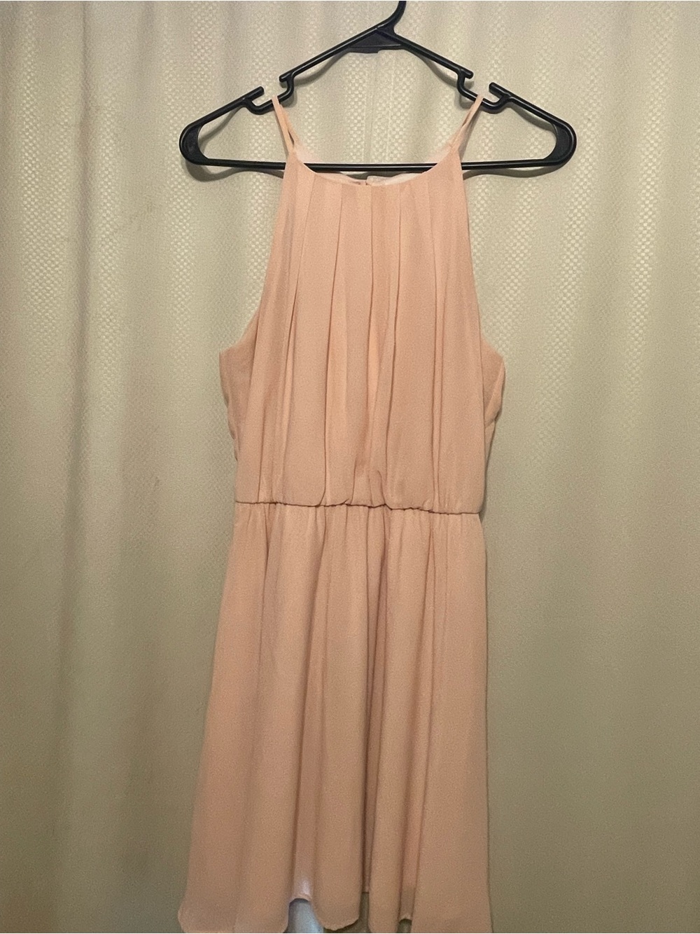 Lush Blush Halter Mini Dress